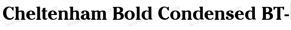 Cheltenham Bold Condensed BT字体转换